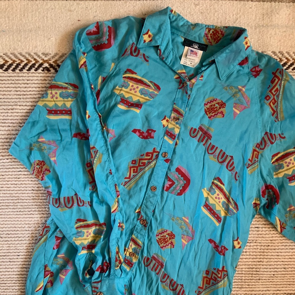 vintage Rockies Rocky Mountain women’s button up!
